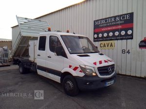 MERCEDES SPRINTER 513 CDI 130CH BENNE SIMPLE CABINE COFFRE BLANC DN-882-LQ