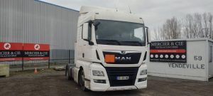 MAN TRACTEUR ROUTIER TGX 18.500 4X2 – LLS-U – AN 2018 – 565910 KM BLANC EV-091-EK