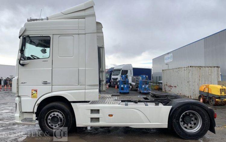 DAF XF 480 FT TRACTEUR ROUTIER PTAC 19T – 409955 KM – AN 2018 BLANC EY-407-TR