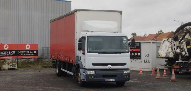 RENAULT PREMIUM 270 DCI 2 ESSIEUX PAROIS LATERALES SOUPLES COULISSANTES + HAYON  AN-882-VF