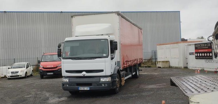 RENAULT PREMIUM 270 DCI 2 ESSIEUX PAROIS LATERALES SOUPLES COULISSANTES + HAYON  AN-882-VF