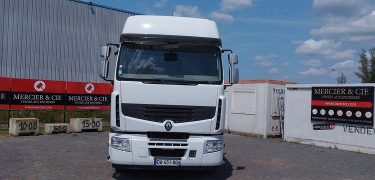 RENAULT TRACTEUR ROUTIER PREMIUM DIESEL – PTAC 19T – PTRA 44T – 450027 KMS BLANC DA-451-QQ