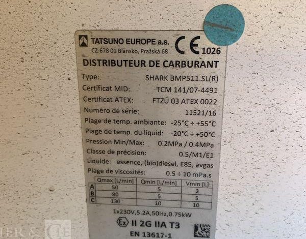 ALOREM DISTRIBUTEUR A CARBURANT SECURISE – AN 2016  DIS010038