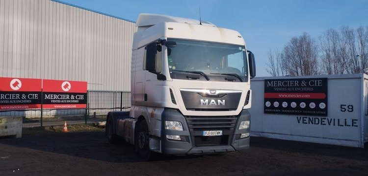 MAN TGX 18,500 – 19 T – AN 2019 – 430650 KM BLANC FJ-661-WM