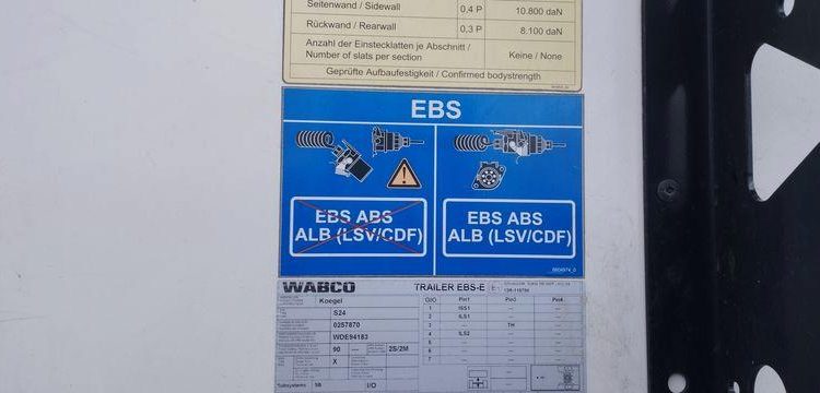 KOGEL SEMI REMORQUE KOGEL TYPE S24 BACHEE – 3 ESSIEUX – PTAC 38T – ANNEE 2021  FW-641-KY