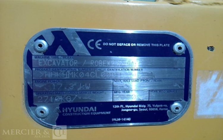 HYUNDAI R25Z9-AK AN 2020 – 2126H  1554