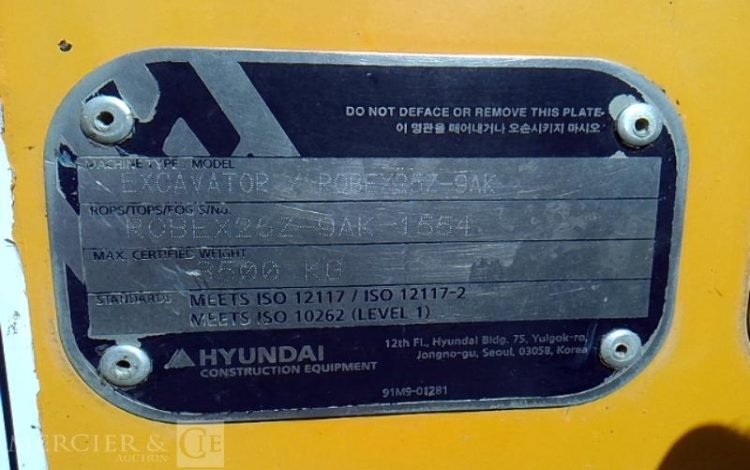 HYUNDAI R25Z9-AK AN 2020 – 2126H  1554