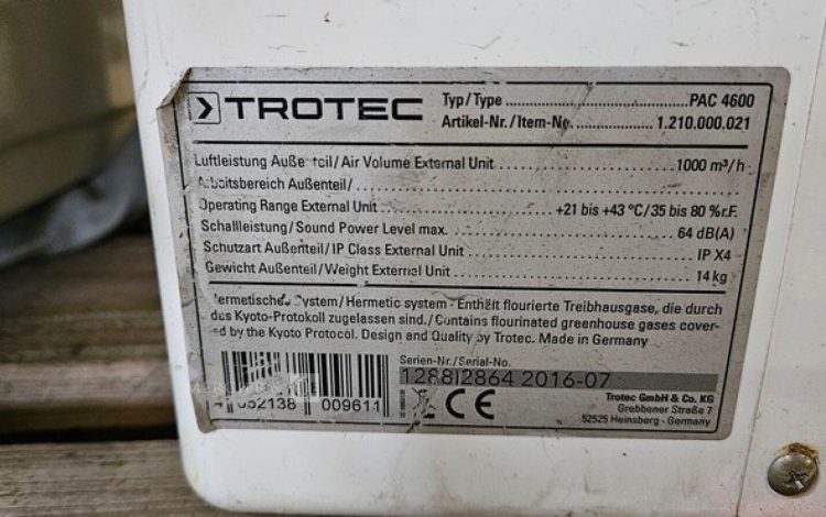 TROTEC PAC4600  CLI011841