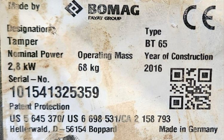 BOMAG BT65  PIL011754