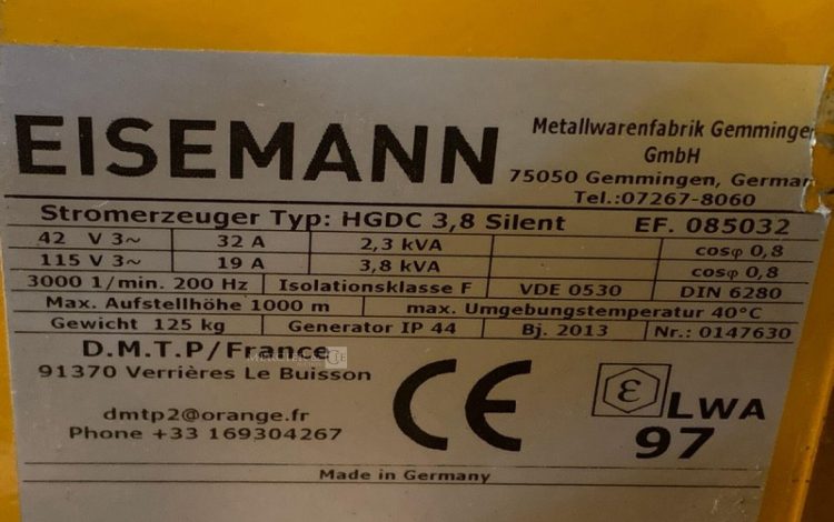 EISEMANN HGDC 3,8 SILENT  GRO010074