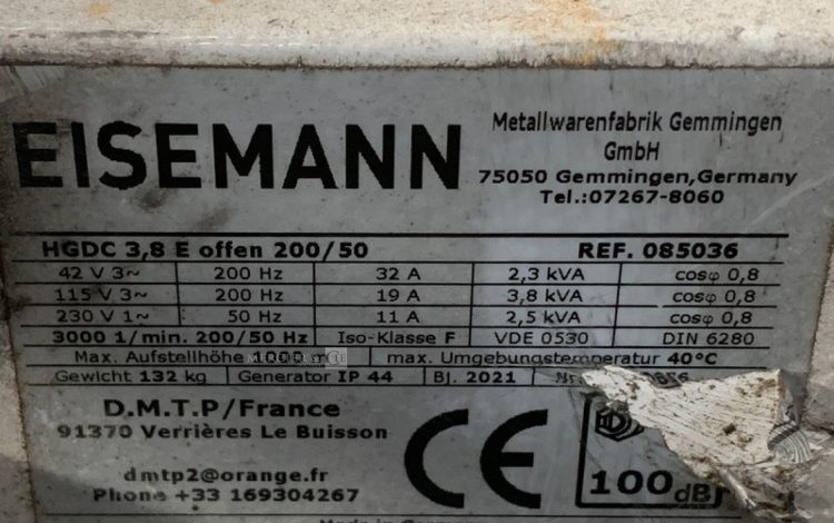 EISEMANN HGDC 3,8 E  GRO010103