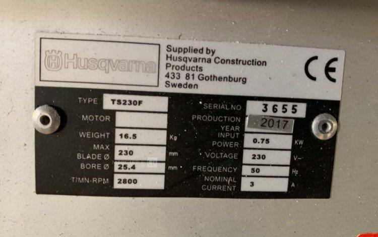 HUSQVARNA TS230F  45MAM82024