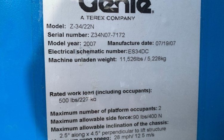 GENIE Z-34/22N  10AE1513