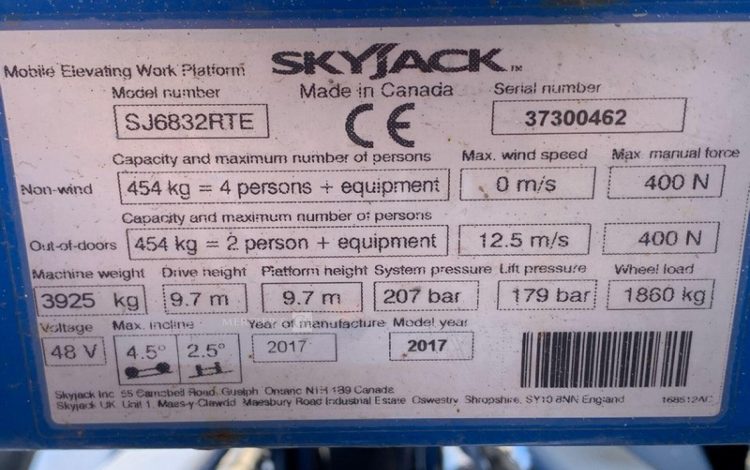 SKYJACK SJ6832RTE  10SH1810