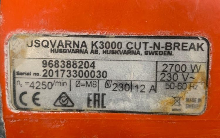 HUSQVARNA K3000  126MAM8