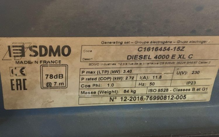 SDMO 4000 E XL C  GRO747010