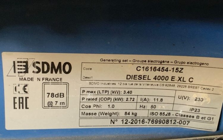 SDMO 4000E XL C  GRO747004