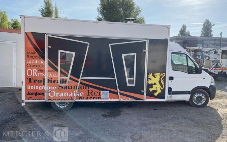 OPEL MOVANO Phase 2 L3H2 2.5 DTi 16V 115 FOOD TRUCK PIZZA – 159201KM – AN 2004 BLANC DH-324-PX