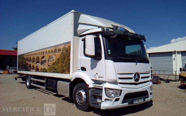 MERCEDES ANTOS 1830 CAISSE HAYON 4X2 PTAC 19T BLANC DH-963-VE