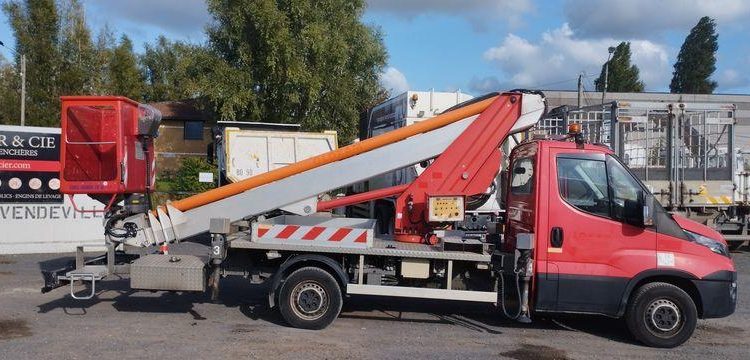 IVECO 35S11 AVEC NACELLE MULTITEL MT222EX 22M – 3817 HEURES – 99281 KMS – ANNEE 2015  DP-646-RR