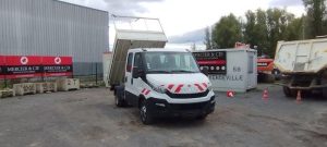 IVECO 35C13 BENNE DOUBLE CABINE – 158196 KMS  – ANNEE 2015 BLANC DS-430-CE