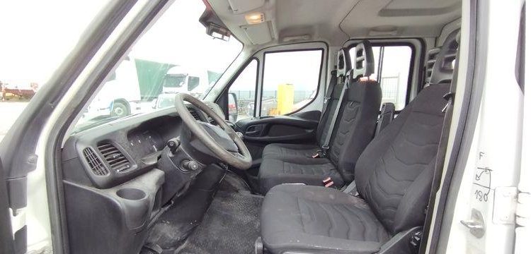 IVECO 35C13 BENNE DOUBLE CABINE – 158196 KMS  – ANNEE 2015 BLANC DS-430-CE