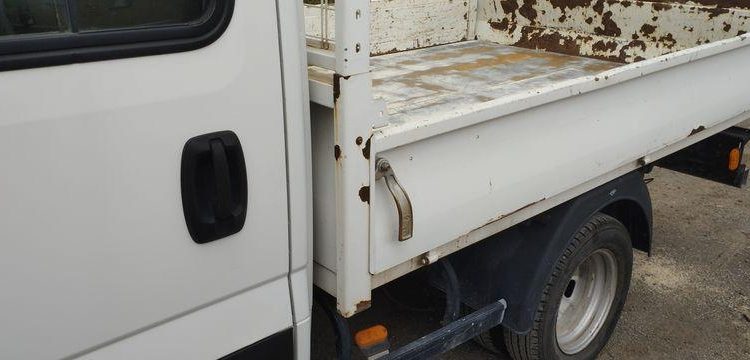 IVECO 35C13 BENNE DOUBLE CABINE – 158196 KMS  – ANNEE 2015 BLANC DS-430-CE