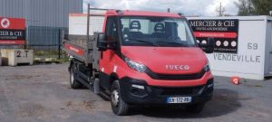 IVECO 72C15 BENNE 6/8,9T – DIESEL – 59740 KMS – ANNEE 2016  EH-172-RB