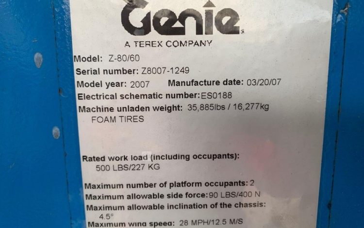 GENIE Z-80/60  24AD2507