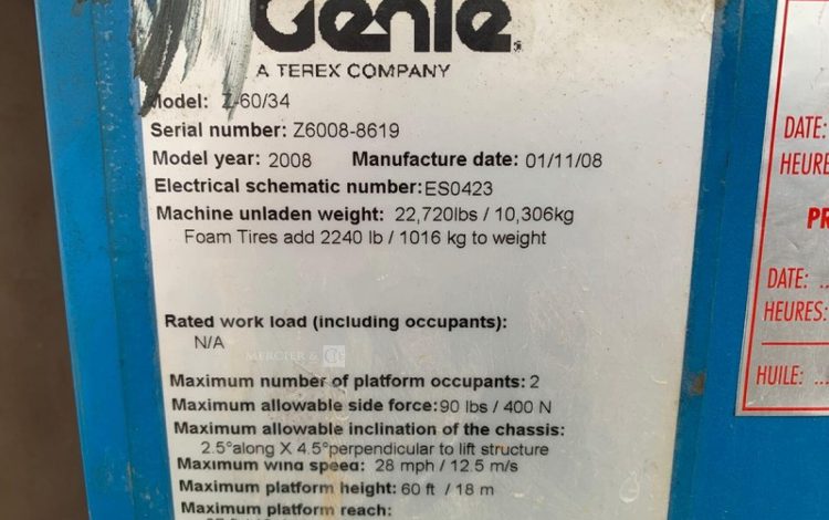 GENIE Z-60/34  18AD2525