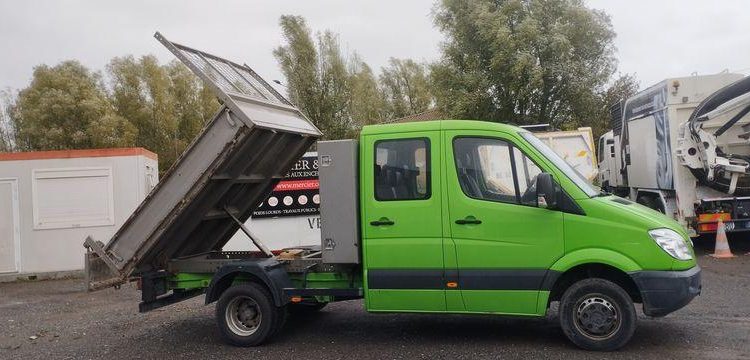 MERCEDES SPRINTER BENNE DOUBLE CABINE VERT CC-568-EP