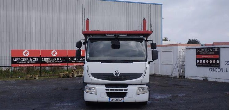 RENAULT PREMIUM PORTE VOITURE DIESEL – 316873 KMS – ANNEE 2007 BLANC CQ-418-KN