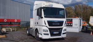 MAN TGX 18.440 – DIESEL – PTAC 19 T – 855592 KMS – ANNEE 2014 BLANC DL-194-MS