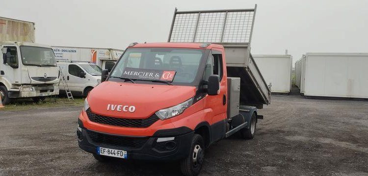 IVECO 35C13 BENNE SIMPLE CABINE COFFRE  EF-844-FD