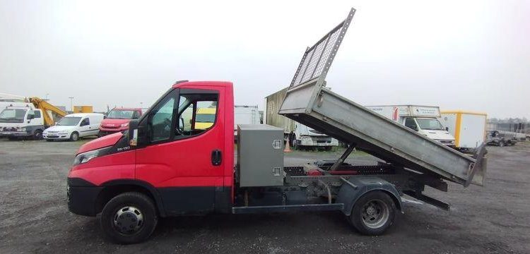 IVECO 35C13 BENNE SIMPLE CABINE COFFRE  EF-844-FD