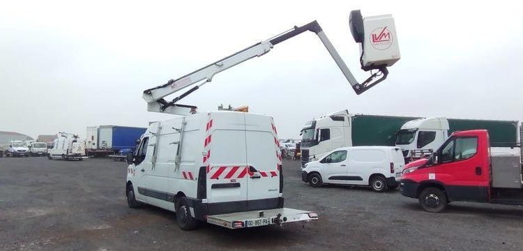 RENAULT MASTER NACELLE  MOVEX TLF 12 ,6 – 12 M – DIESEL – 450 HEURES – 22414 KMS – BLANC GD-857-PA