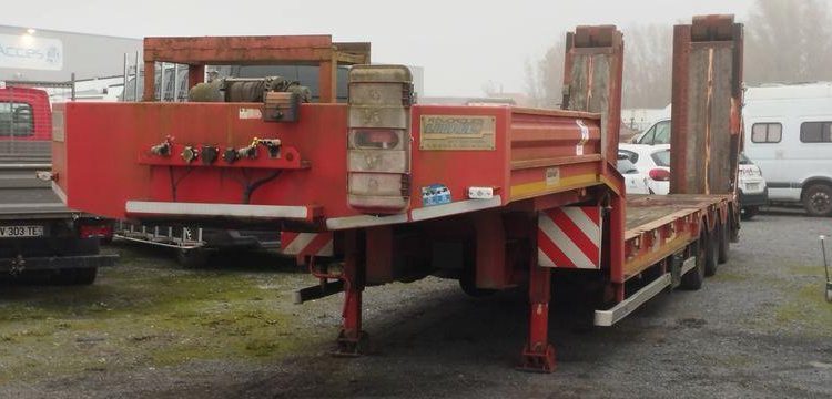 LOUAULT SEMI – REMORQUE PORTE CHAR LOUAULT – 3 ESSIEUX – PTAC 38/54 TONNES  DJ-492-CS