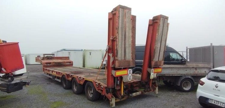 LOUAULT SEMI – REMORQUE PORTE CHAR LOUAULT – 3 ESSIEUX – PTAC 38/54 TONNES  DJ-492-CS