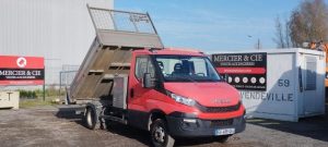 IVECO 35C13 BENNE SIMPLE CABINE COFFRE  EG-489-QG