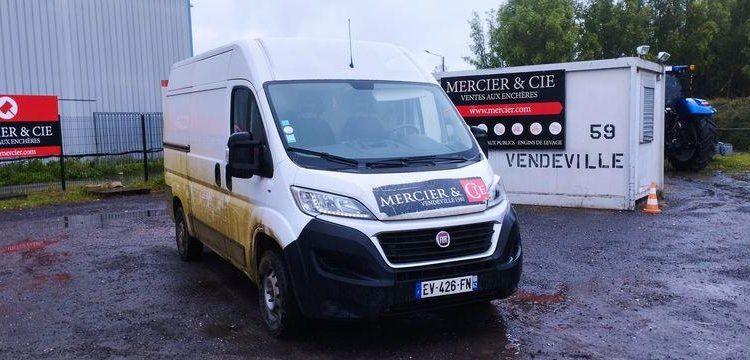 FIAT DUCATO2.0 MULTIJET 115CV FOURGON 12M3 DIESEL NON ROULANT – 97970 KMS ANNEE 2018 BLANC EV-426-FN