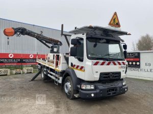 RENAULT CAMION FOREUSE GAMME D250 / DTI8 DIESEL – PTAC 13T – 34534 KMS – 2141 HEURES BLANC FW-720-ZL