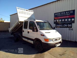 IVECO 35C11 TRIBENNE DOUBLE CABINE BLANC GN-219-AX