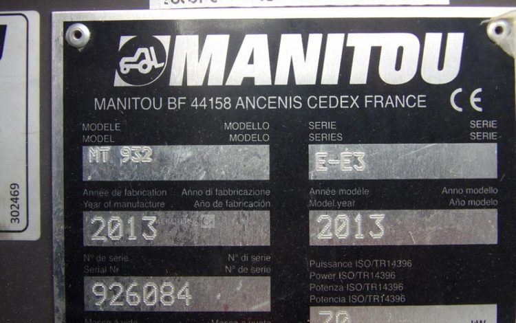 MANITOU MT932 / E-E3  BUG010165