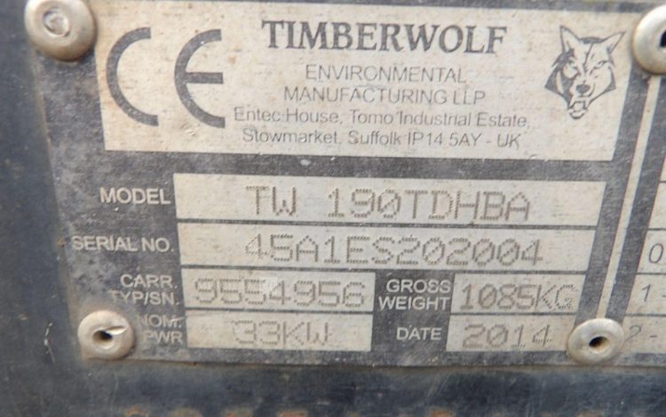 TIMBERWOLF TW190 TDHBA  BRO010004