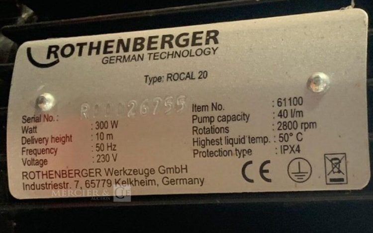 ROTHENBERGER ROCAL 20  28MAM11