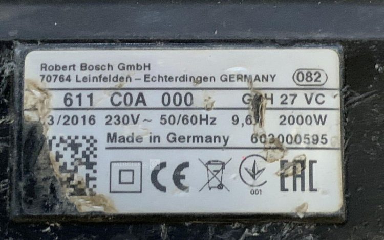 BOSCH GSH 27 VC  127MAM11