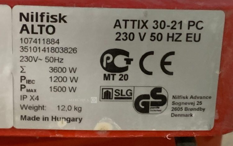 NILFISK ALTO ATTIX 30-21 PC  125MAM11