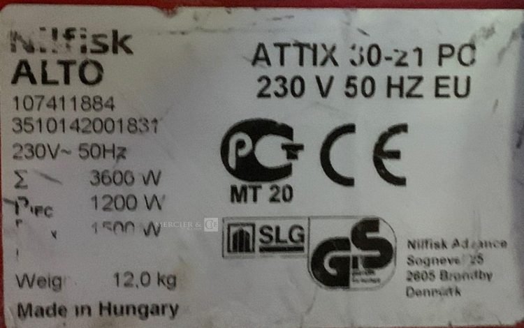 NILFISK ALTO ATTIX 30-21 PC  125MAM11