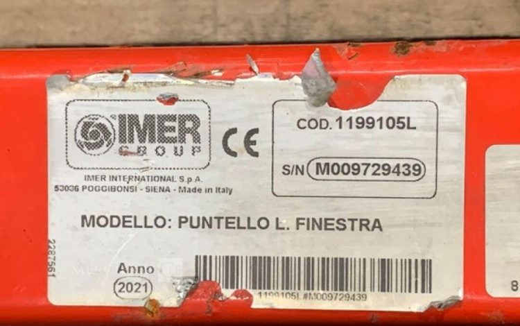 IMER PUNTELLO FINESTRA  113MAM11