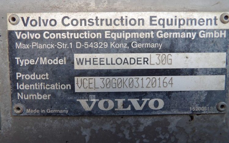 VOLVO L30G  160915